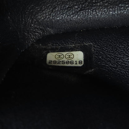 CHANEL シャネル チェーンショルダー チェック柄 ゴールド金具 ショルダーバッグ レザー レディース 中古