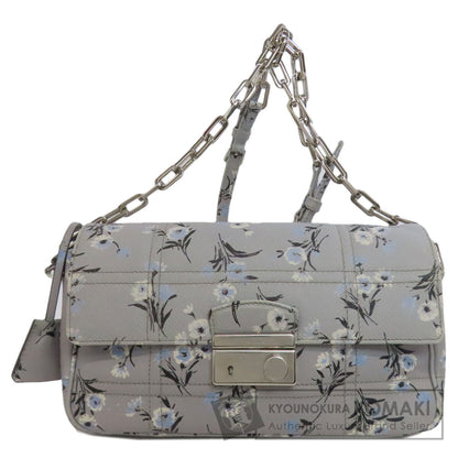 PRADA プラダ フラワーモチーフ ショルダーバッグ PVC レディース 中古