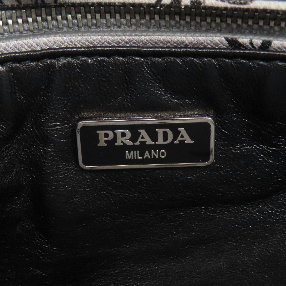 PRADA プラダ フラワーモチーフ ショルダーバッグ PVC レディース 中古