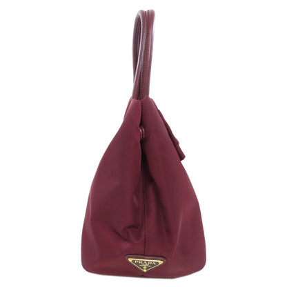 PRADA プラダ 1BG068 リボンモチーフ 2WAY ハンドバッグ ナイロン レディース 中古