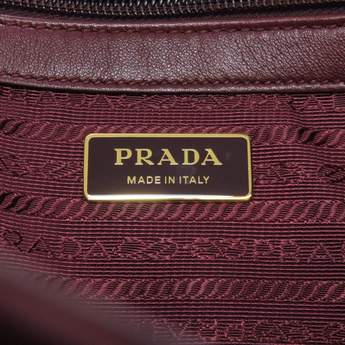 PRADA プラダ 1BG068 リボンモチーフ 2WAY ハンドバッグ ナイロン レディース 中古