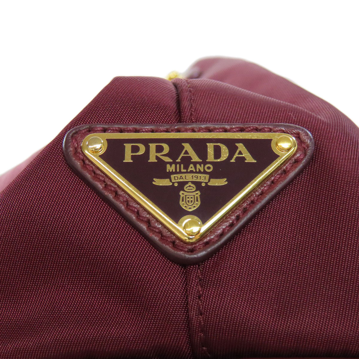 PRADA プラダ 1BG068 リボンモチーフ 2WAY ハンドバッグ ナイロン レディース 中古