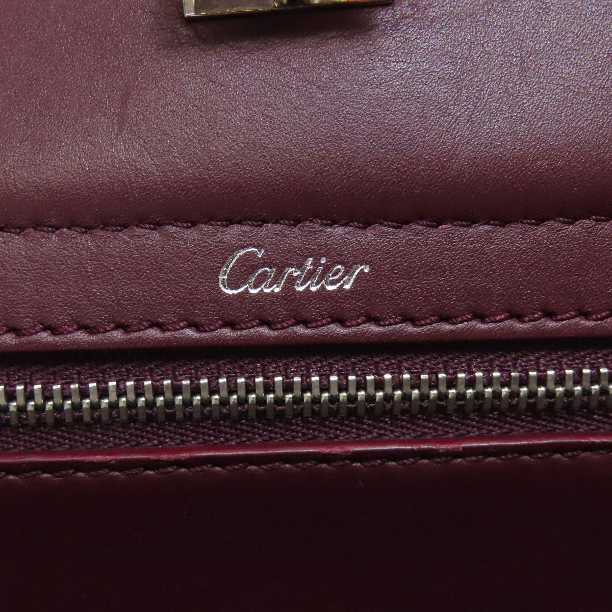 CARTIER カルティエ 2WAY ハンドバッグ レザー レディース 中古