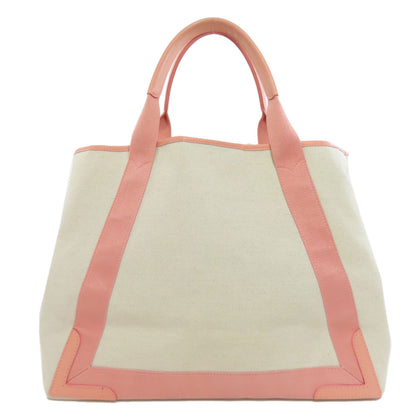 BALENCIAGA バレンシアガ 339936 ネイビーカバス M トートバッグ キャンバス レディース 中古