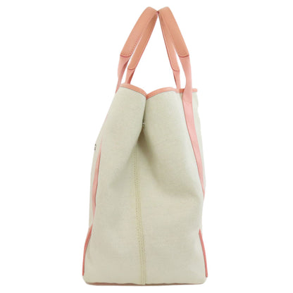 BALENCIAGA バレンシアガ 339936 ネイビーカバス M トートバッグ キャンバス レディース 中古