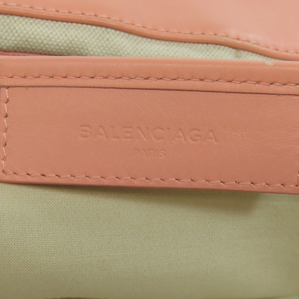 BALENCIAGA バレンシアガ 339936 ネイビーカバス M トートバッグ キャンバス レディース 中古