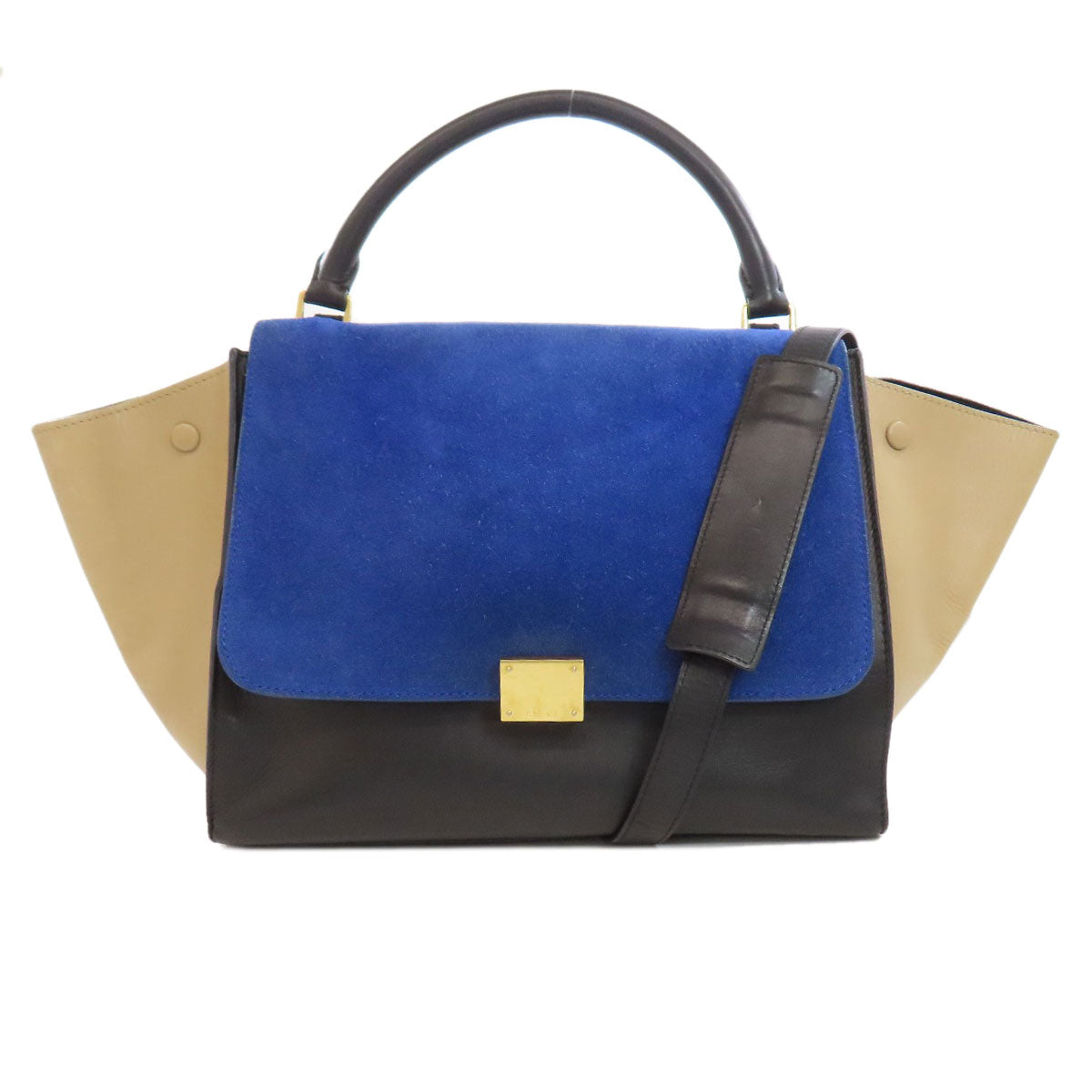 CELINE セリーヌ トラペーズ 2WAY ハンドバッグ カーフ レディース 中古