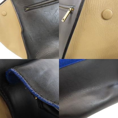 CELINE セリーヌ トラペーズ 2WAY ハンドバッグ カーフ レディース 中古