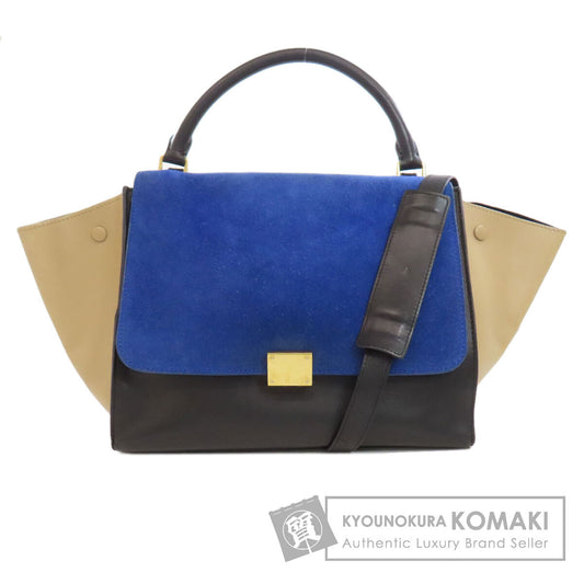 CELINE セリーヌ トラペーズ 2WAY ハンドバッグ カーフ レディース 中古