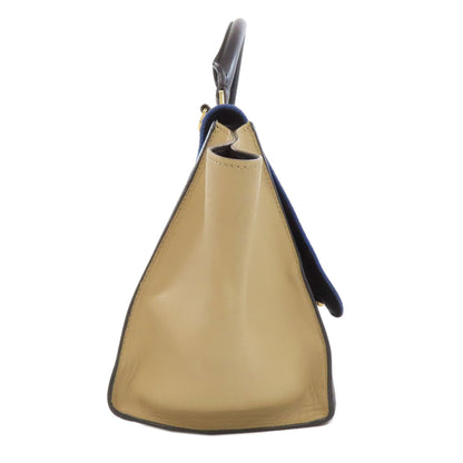 CELINE セリーヌ トラペーズ 2WAY ハンドバッグ カーフ レディース 中古