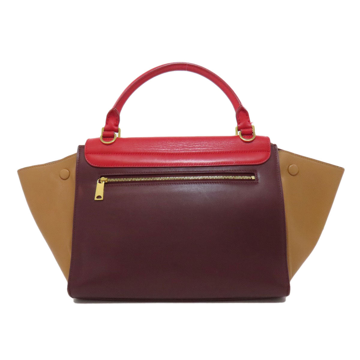 CELINE セリーヌ トラペーズ 2WAY ハンドバッグ レザー レディース 中古