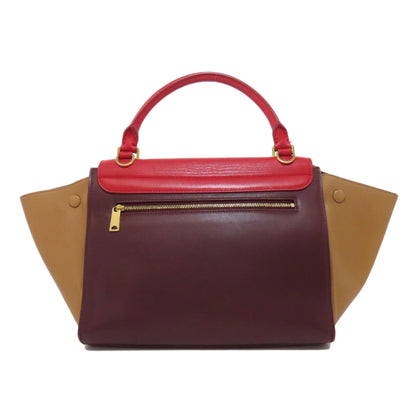 CELINE セリーヌ トラペーズ 2WAY ハンドバッグ レザー レディース 中古