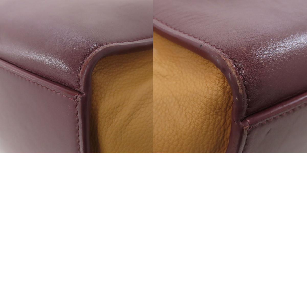 CELINE セリーヌ トラペーズ 2WAY ハンドバッグ レザー レディース 中古