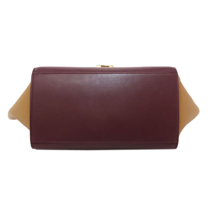 CELINE セリーヌ トラペーズ 2WAY ハンドバッグ レザー レディース 中古