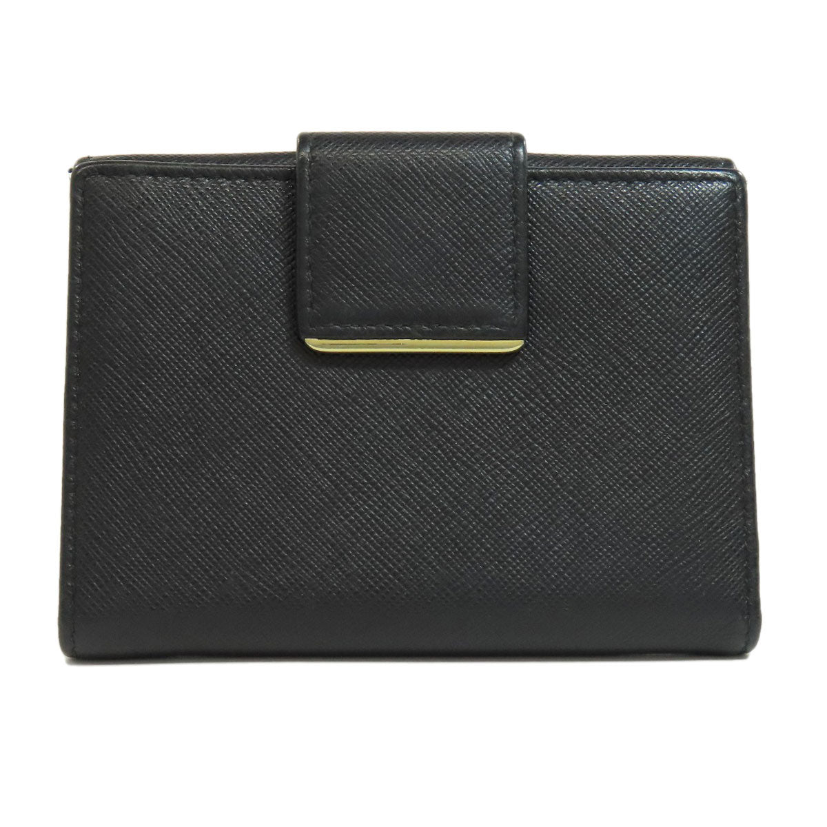PRADA プラダ ロゴ 二つ折り財布（小銭入れあり） サフィアーノ レディース 中古