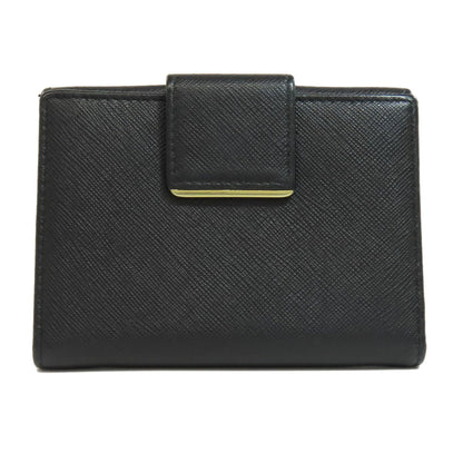 PRADA プラダ ロゴ 二つ折り財布（小銭入れあり） サフィアーノ レディース 中古