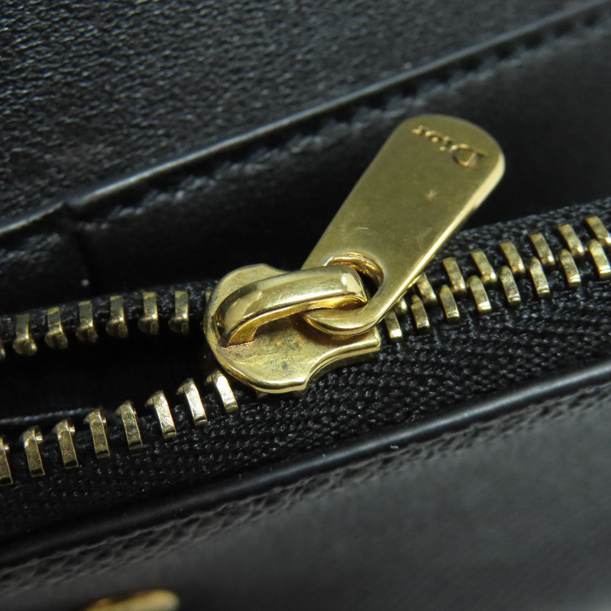 CHRISTIAN DIOR クリスチャンディオール サドル ロータス ウォレット 二つ折り財布（小銭入れあり） カーフ レディース 中古