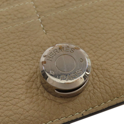 HERMES エルメス ドゴンロング シルバー金具 長財布（小銭入れあり） トリヨン レディース 中古