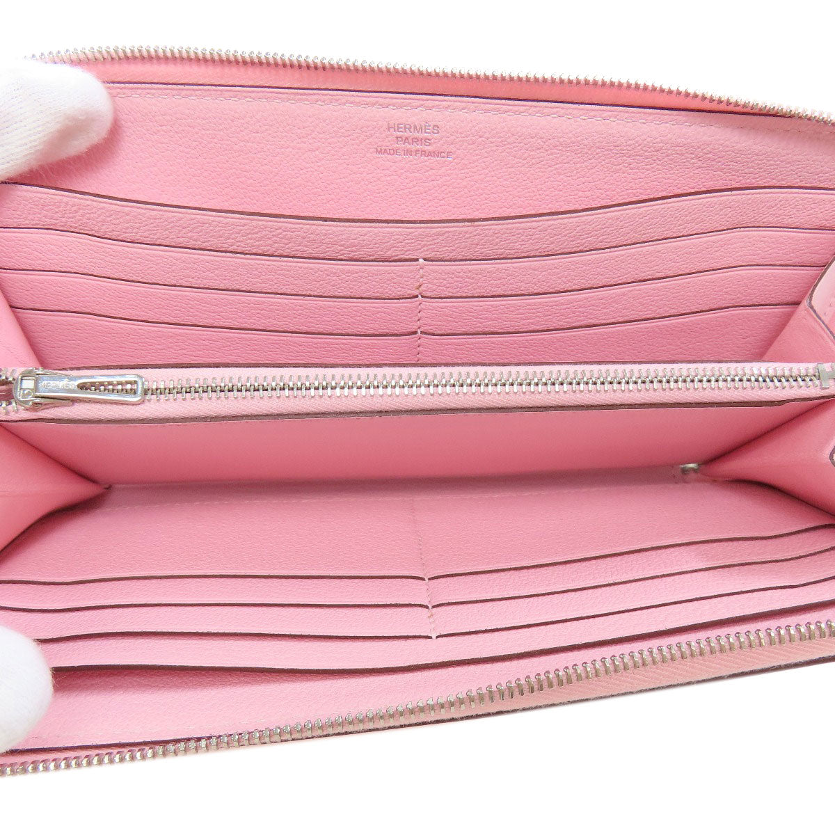 HERMES エルメス アザップクラシック シルバー金具 長財布（小銭入れあり） スイフト レディース 中古