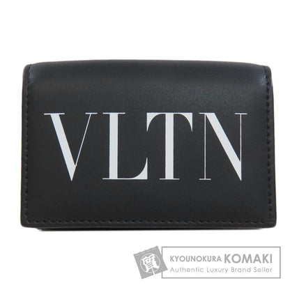VALENTINO バレンティノ ロゴ 三つ折り財布 二つ折り財布（小銭入れあり） レザー レディース 中古