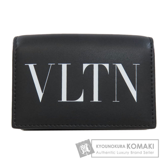 VALENTINO バレンティノ ロゴ 三つ折り財布 二つ折り財布（小銭入れあり） レザー レディース 中古