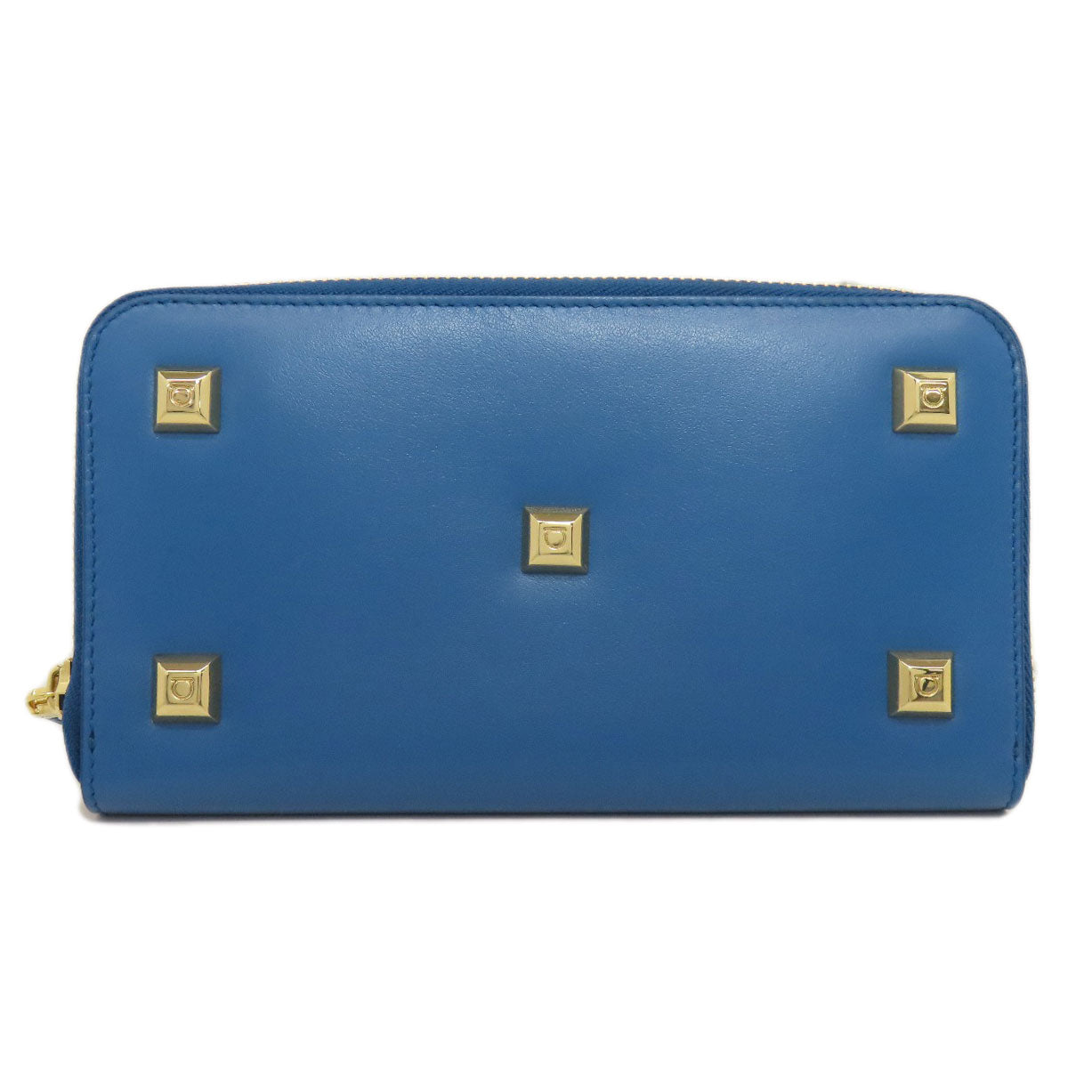 Salvatore Ferragamo サルヴァトーレフェラガモ スタッズ 長財布（小銭入れあり） レザー レディース 中古