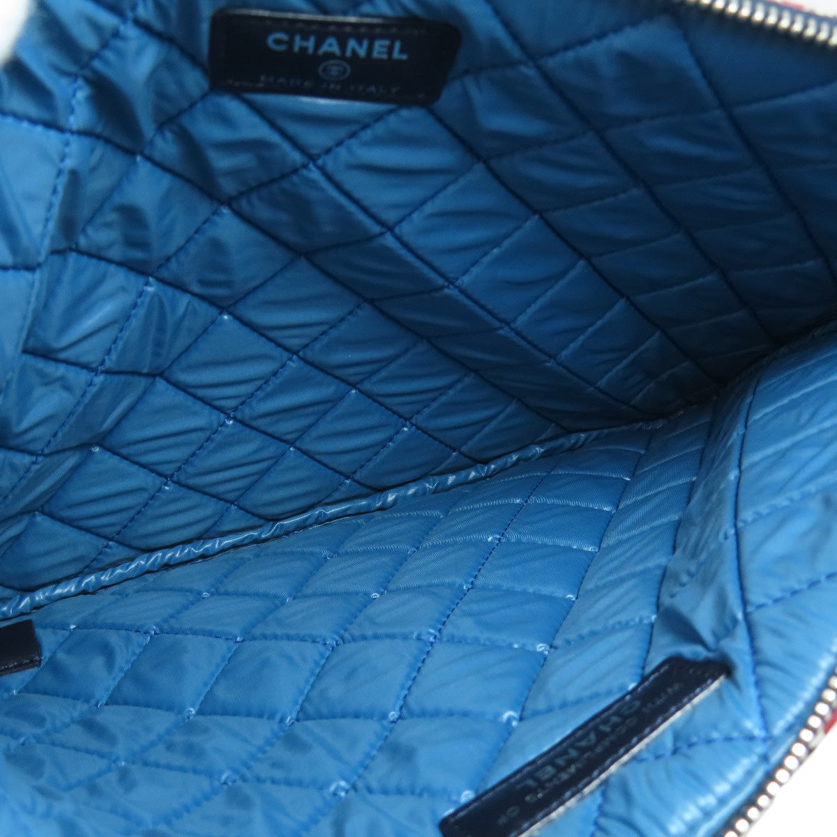 CHANEL シャネル マトラッセ フラワー柄 ポーチ クラッチバッグ キルティング レディース 中古