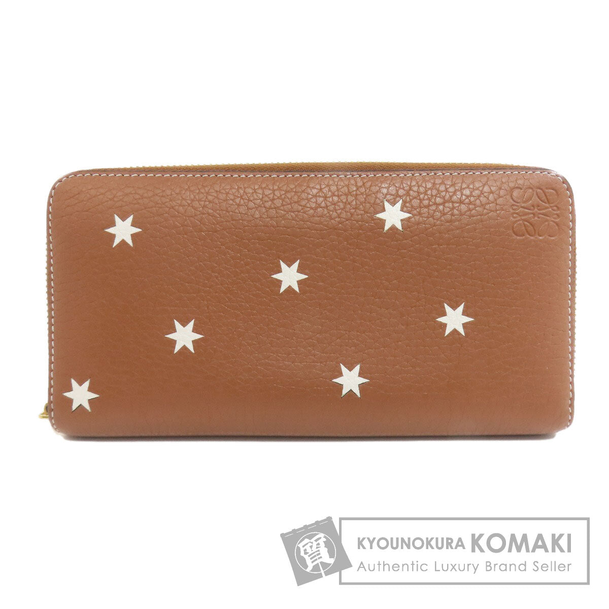 LOEWE ロエベ スターモチーフ 長財布（小銭入れあり） カーフ レディース 中古