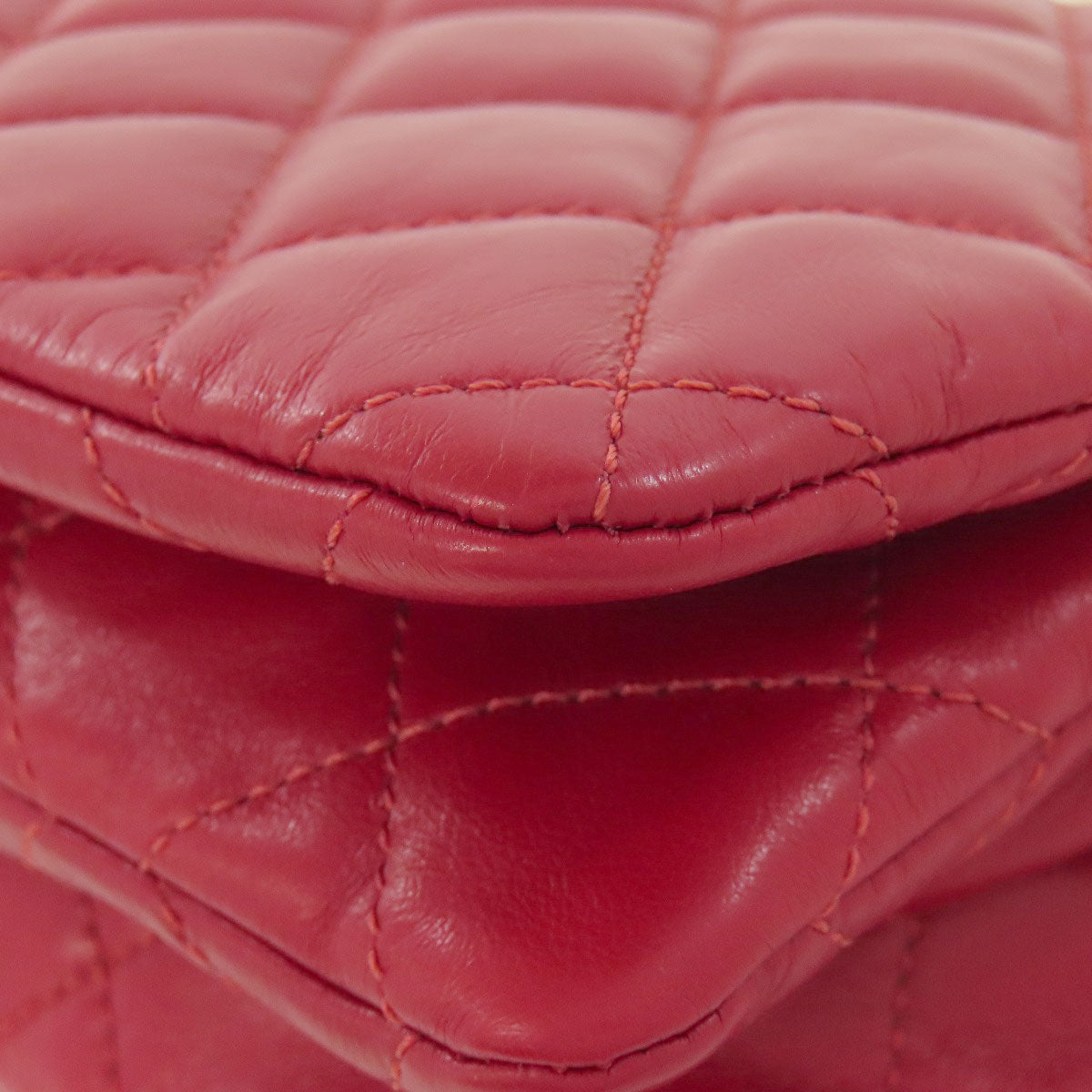 CHANEL シャネル チェーンショルダー マトラッセ ゴールド金具 ショルダーバッグ ラムスキン レディース 中古