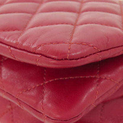 CHANEL シャネル チェーンショルダー マトラッセ ゴールド金具 ショルダーバッグ ラムスキン レディース 中古