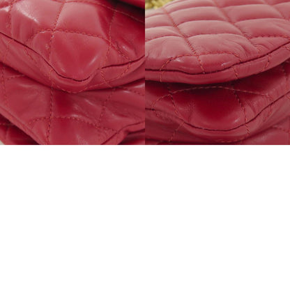 CHANEL シャネル チェーンショルダー マトラッセ ゴールド金具 ショルダーバッグ ラムスキン レディース 中古
