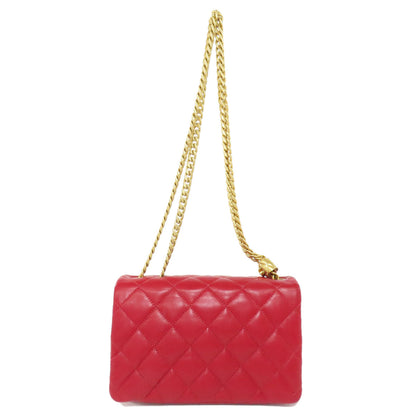 CHANEL シャネル チェーンショルダー マトラッセ ゴールド金具 ショルダーバッグ ラムスキン レディース 中古