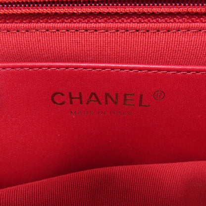 CHANEL シャネル チェーンショルダー マトラッセ ゴールド金具 ショルダーバッグ ラムスキン レディース 中古