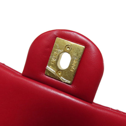 CHANEL シャネル チェーンショルダー マトラッセ ゴールド金具 ショルダーバッグ ラムスキン レディース 中古