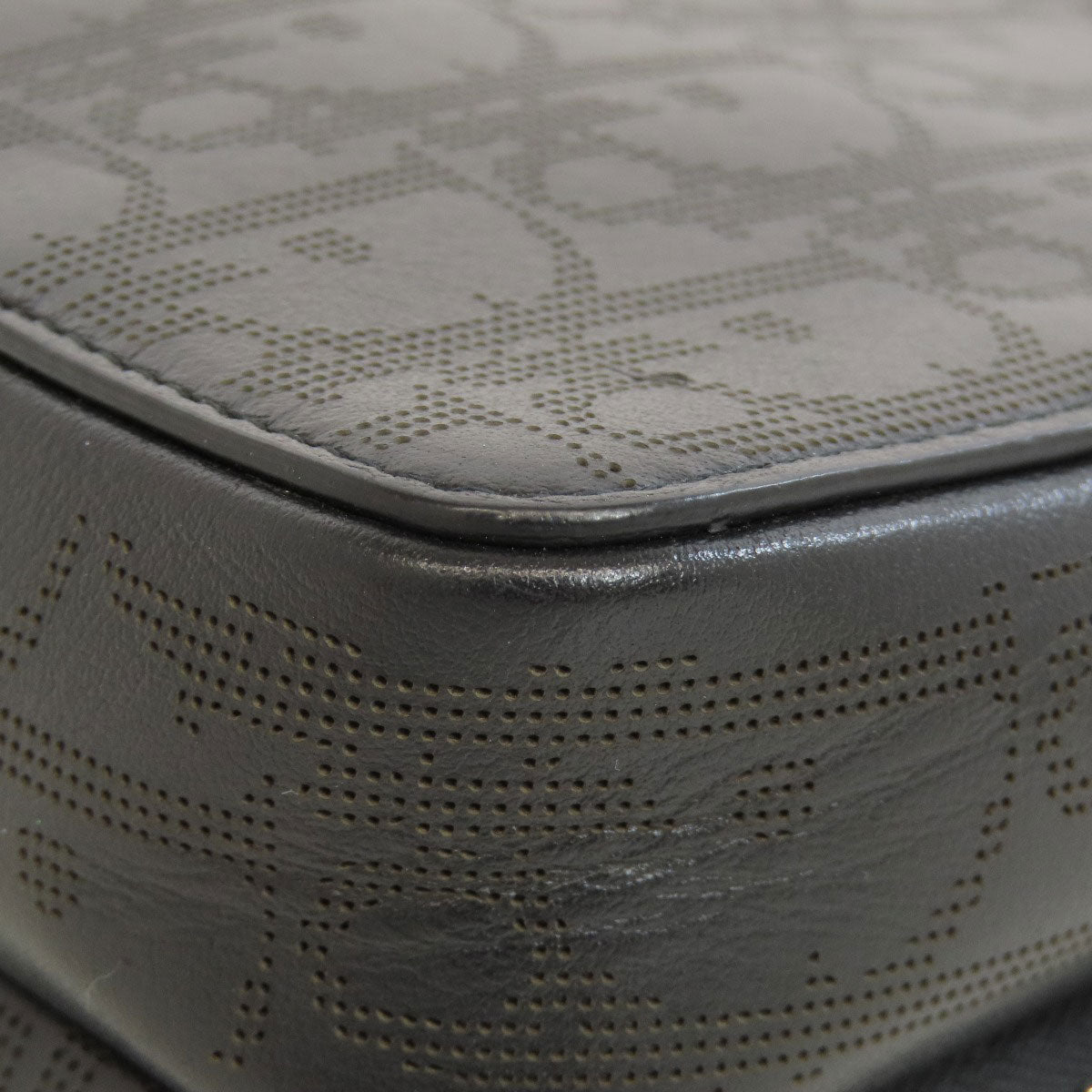 CHRISTIAN DIOR クリスチャンディオール トロッター柄 ショルダーバッグ レザー レディース 中古
