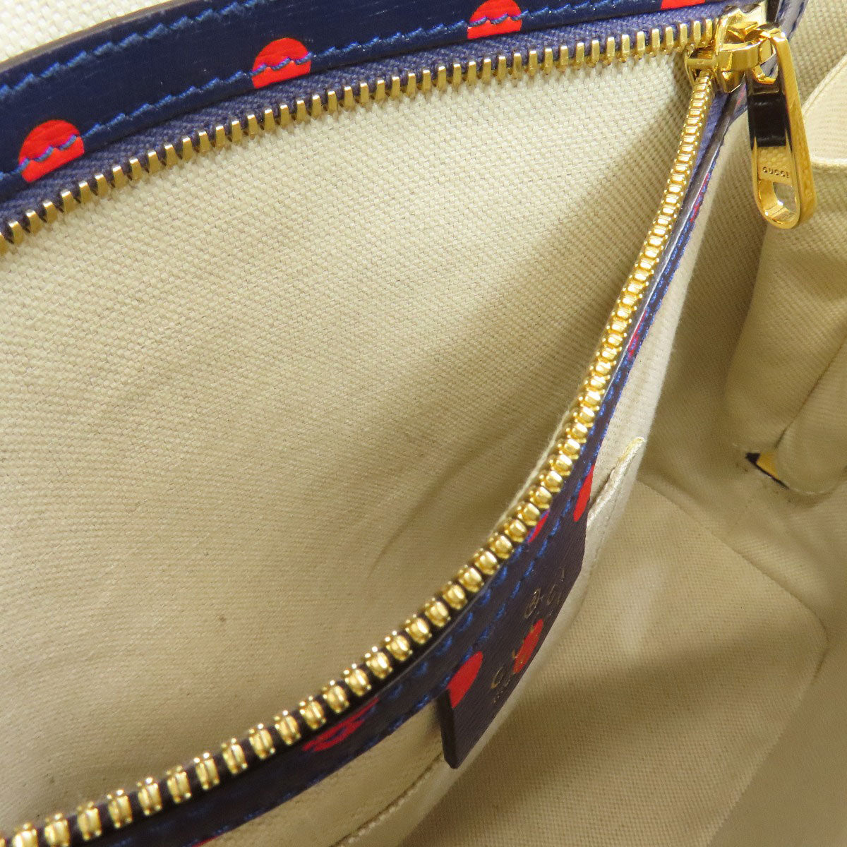 GUCCI グッチ 620850 ホースビット ドット柄 2WAY ハンドバッグ レザー レディース 中古