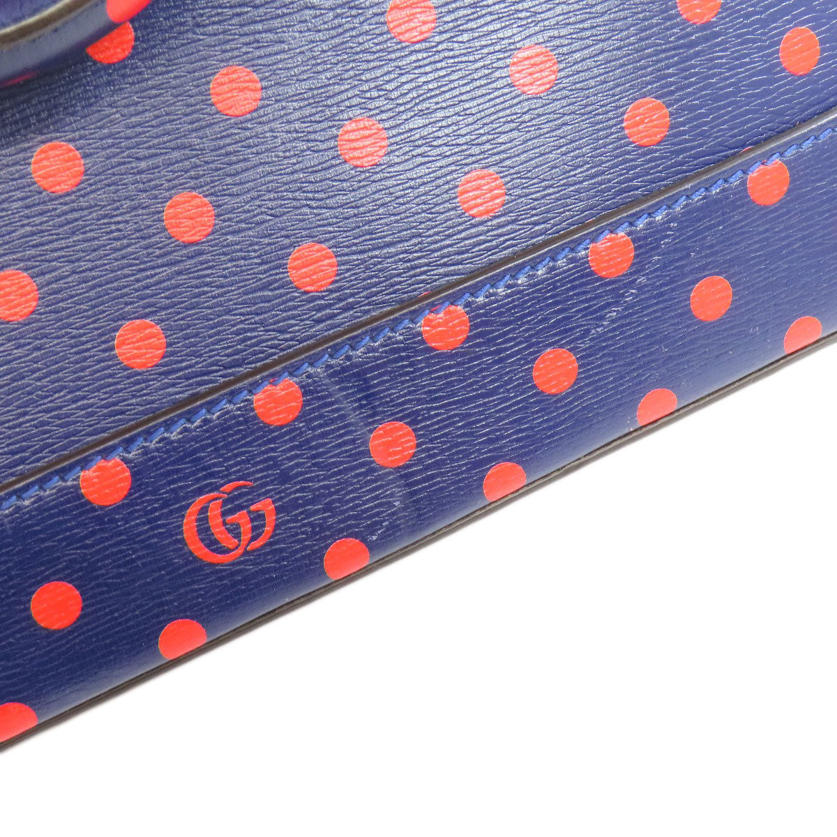 GUCCI グッチ 620850 ホースビット ドット柄 2WAY ハンドバッグ レザー レディース 中古
