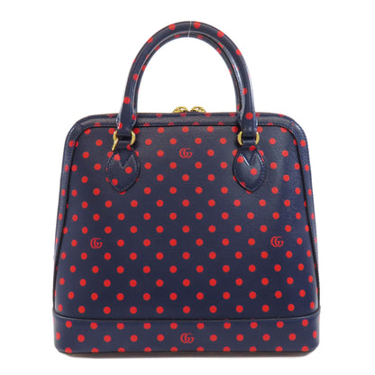 GUCCI グッチ 620850 ホースビット ドット柄 2WAY ハンドバッグ レザー レディース 中古