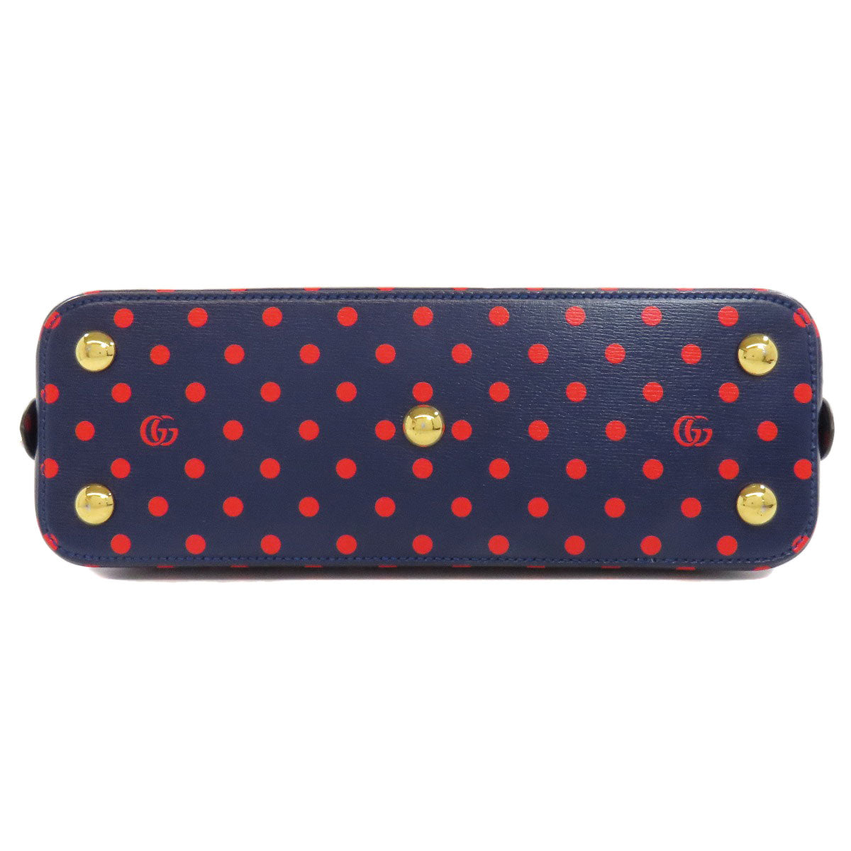 GUCCI グッチ 620850 ホースビット ドット柄 2WAY ハンドバッグ レザー レディース 中古