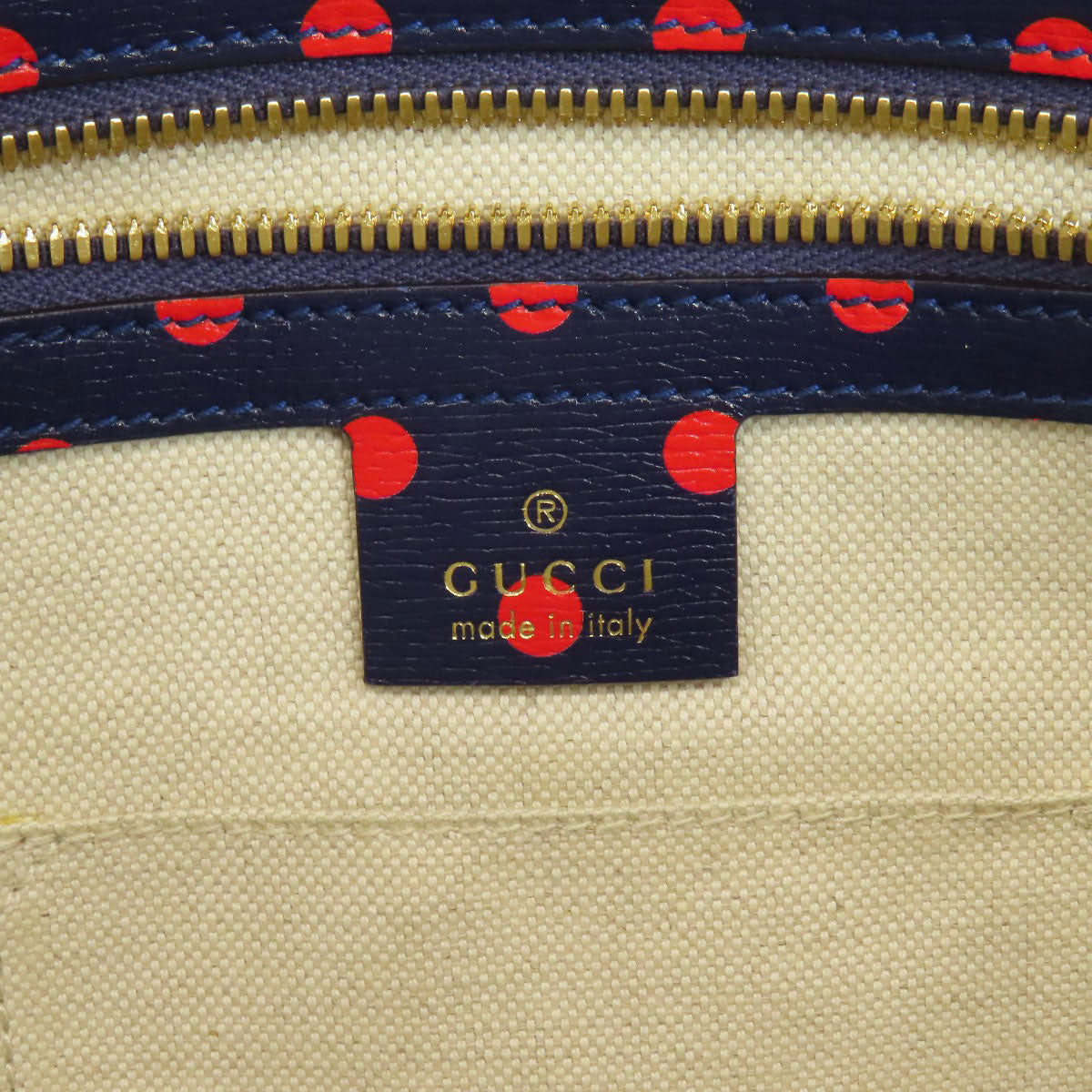 GUCCI グッチ 620850 ホースビット ドット柄 2WAY ハンドバッグ レザー レディース 中古