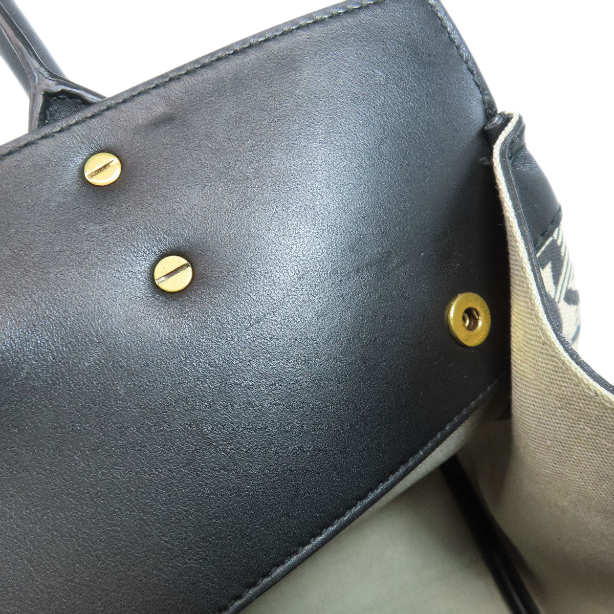 Salvatore Ferragamo サルヴァトーレフェラガモ ガンチーニモチーフ ハンドバッグ キャンバス レディース 中古