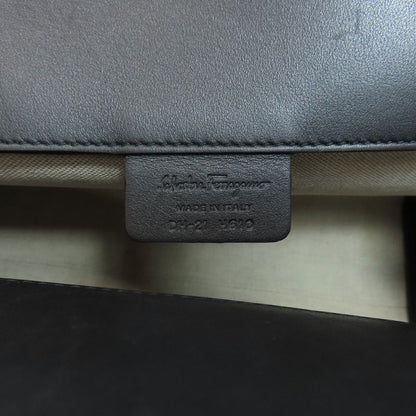 Salvatore Ferragamo サルヴァトーレフェラガモ ガンチーニモチーフ ハンドバッグ キャンバス レディース 中古