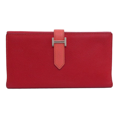 HERMES エルメス ベアン 2PLIS シルバー金具 長財布（小銭入れあり） エプソン レディース 中古