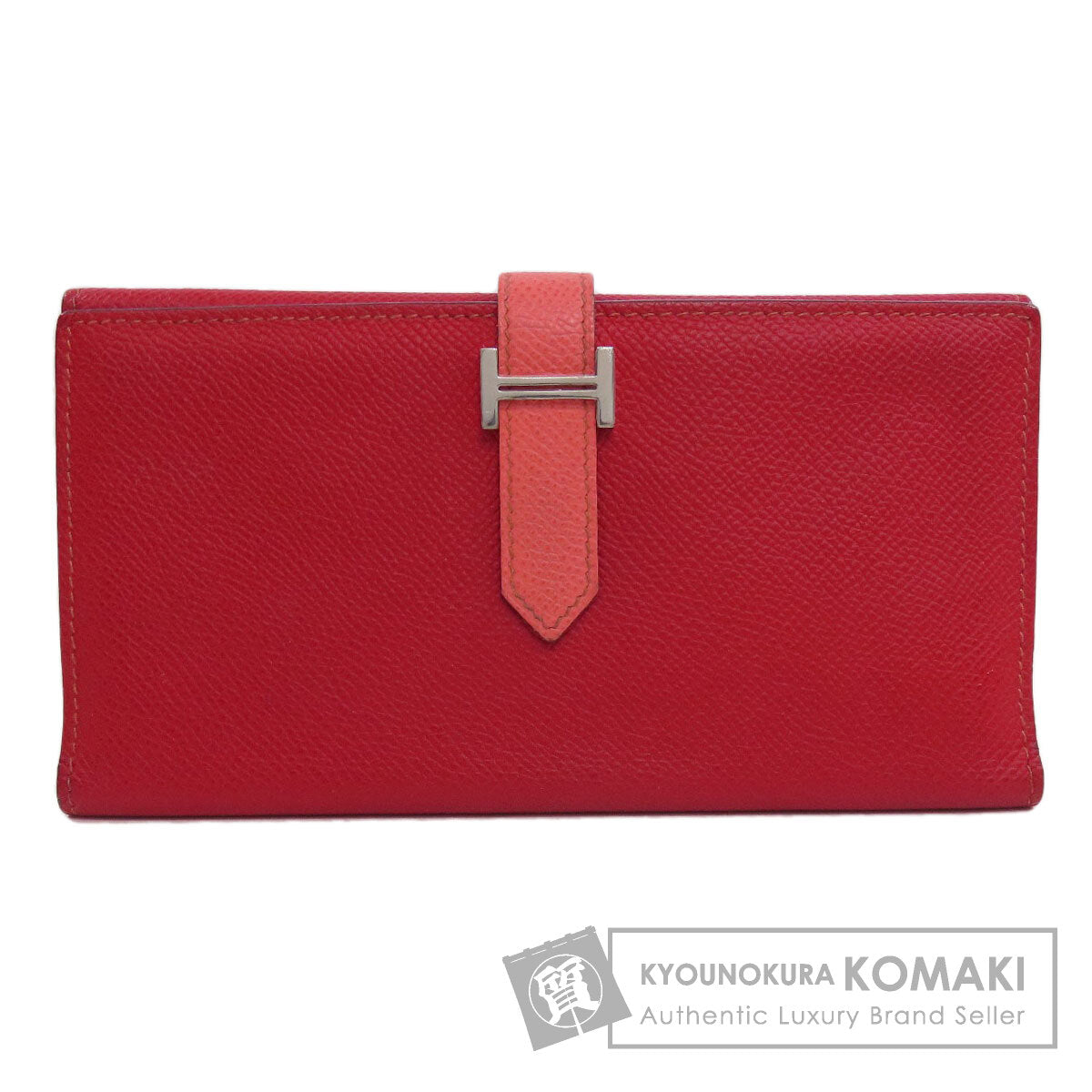 HERMES エルメス ベアン 2PLIS シルバー金具 長財布（小銭入れあり） エプソン レディース 中古