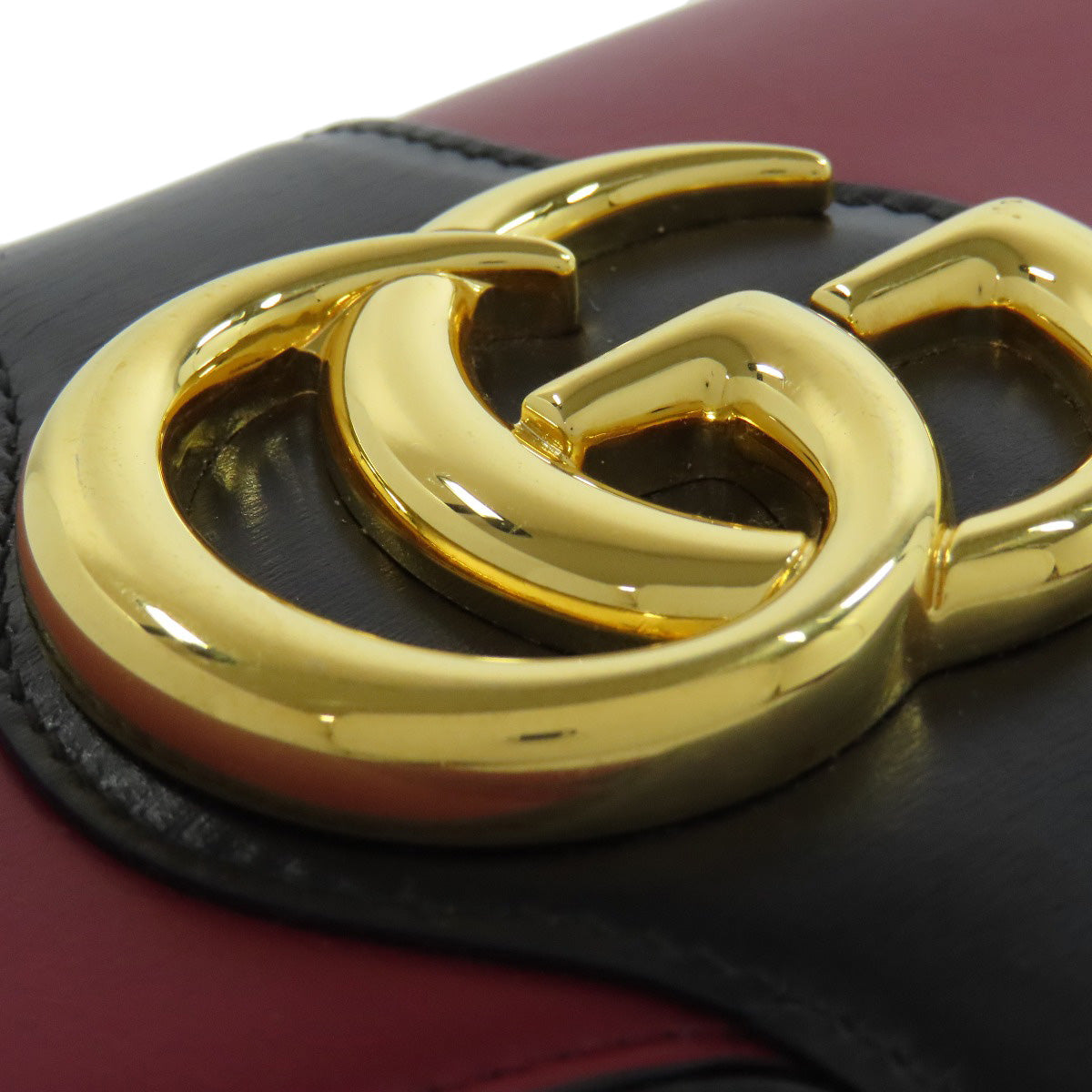 GUCCI グッチ 550129 アリー GGマーモント ショルダーバッグ カーフ レディース 中古