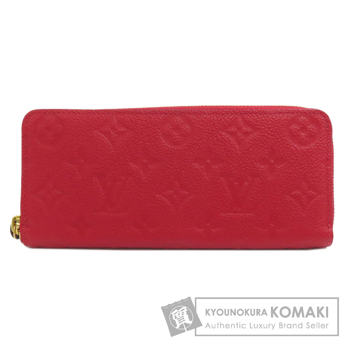 LOUIS VUITTON ルイヴィトン M61701 ポルトフォイユ・クレマンス 長財布（小銭入れあり） アンプラント レディース 中古