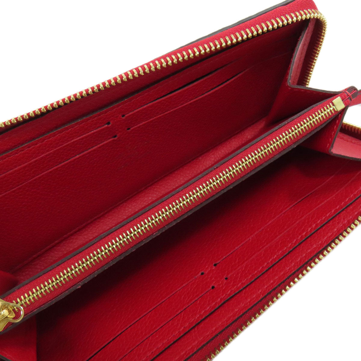 LOUIS VUITTON ルイヴィトン M61701 ポルトフォイユ・クレマンス 長財布（小銭入れあり） アンプラント レディース 中古