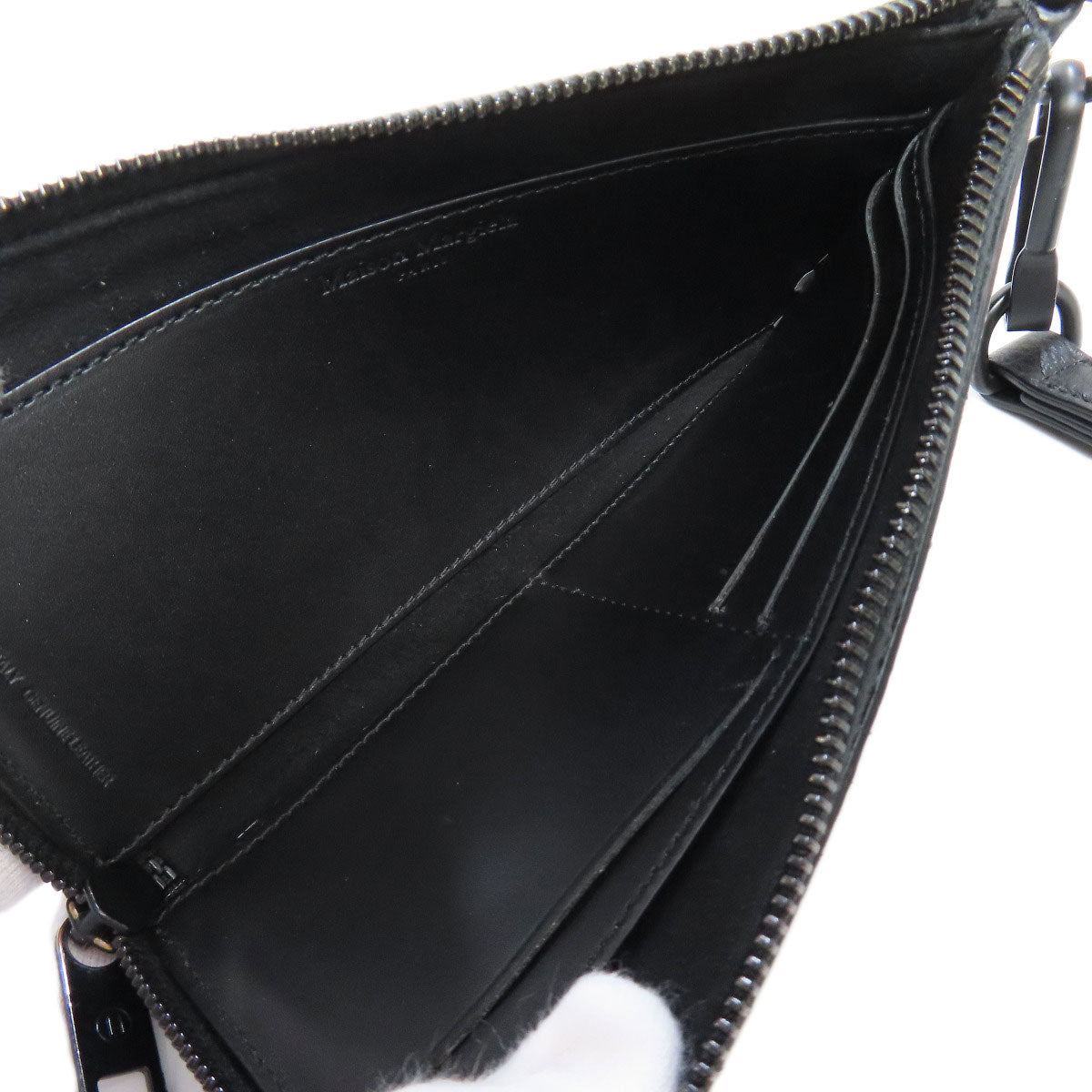 MaisonMargiela メゾン・マルジェラ ロゴ 長財布（小銭入れなし） レザー レディース 中古
