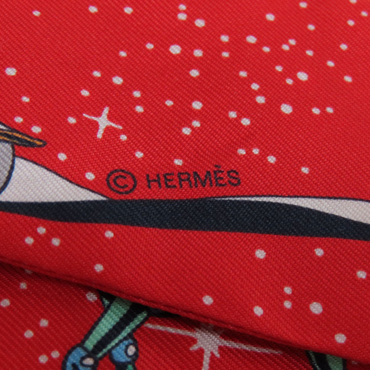 HERMES エルメス ツイリー スカーフ シルク レディース 中古