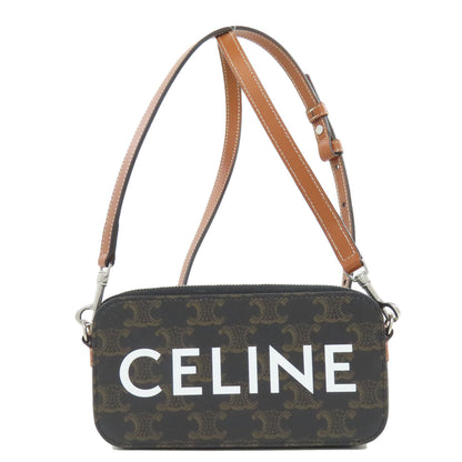 CELINE セリーヌ トリオンフ ショルダーバッグ PVC レディース 中古